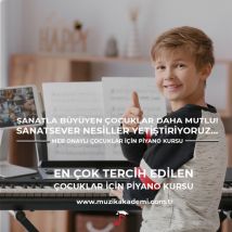 Çocuklar İçin Piyano Kursu - Sanatla Büyüyen Çocuklar Daha Mutlu!