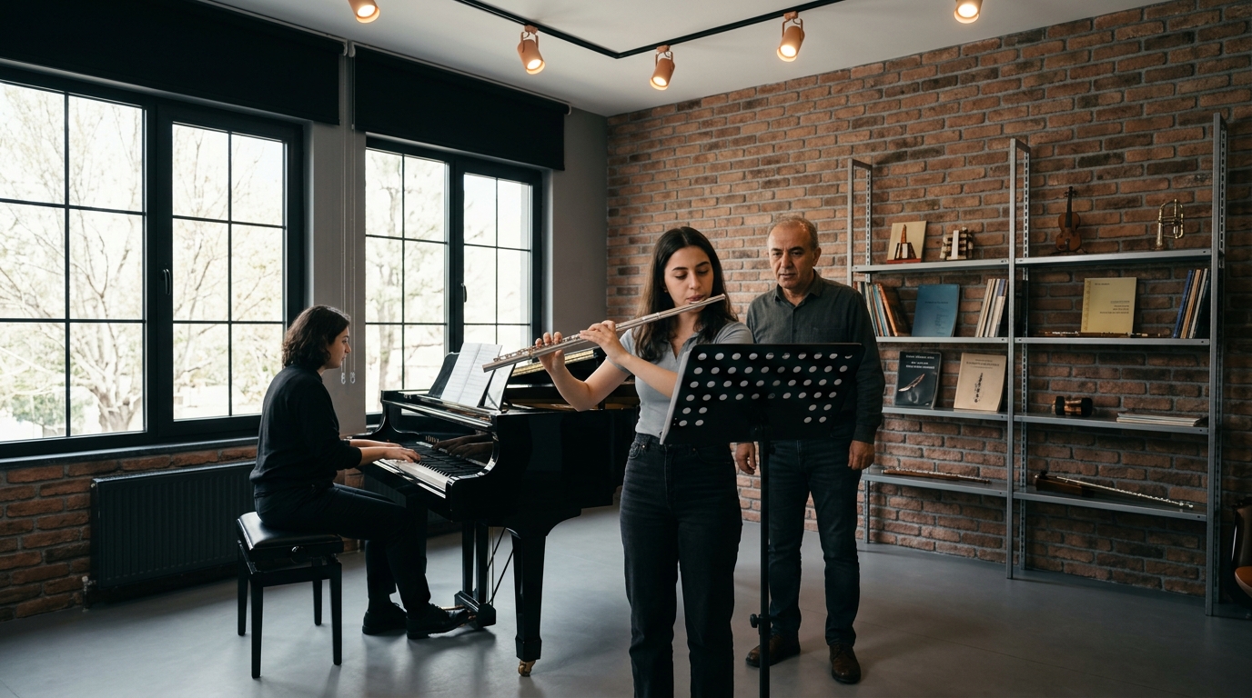 zel yan flüt kursu programı ve profesyonel repertuvar çalışması.
