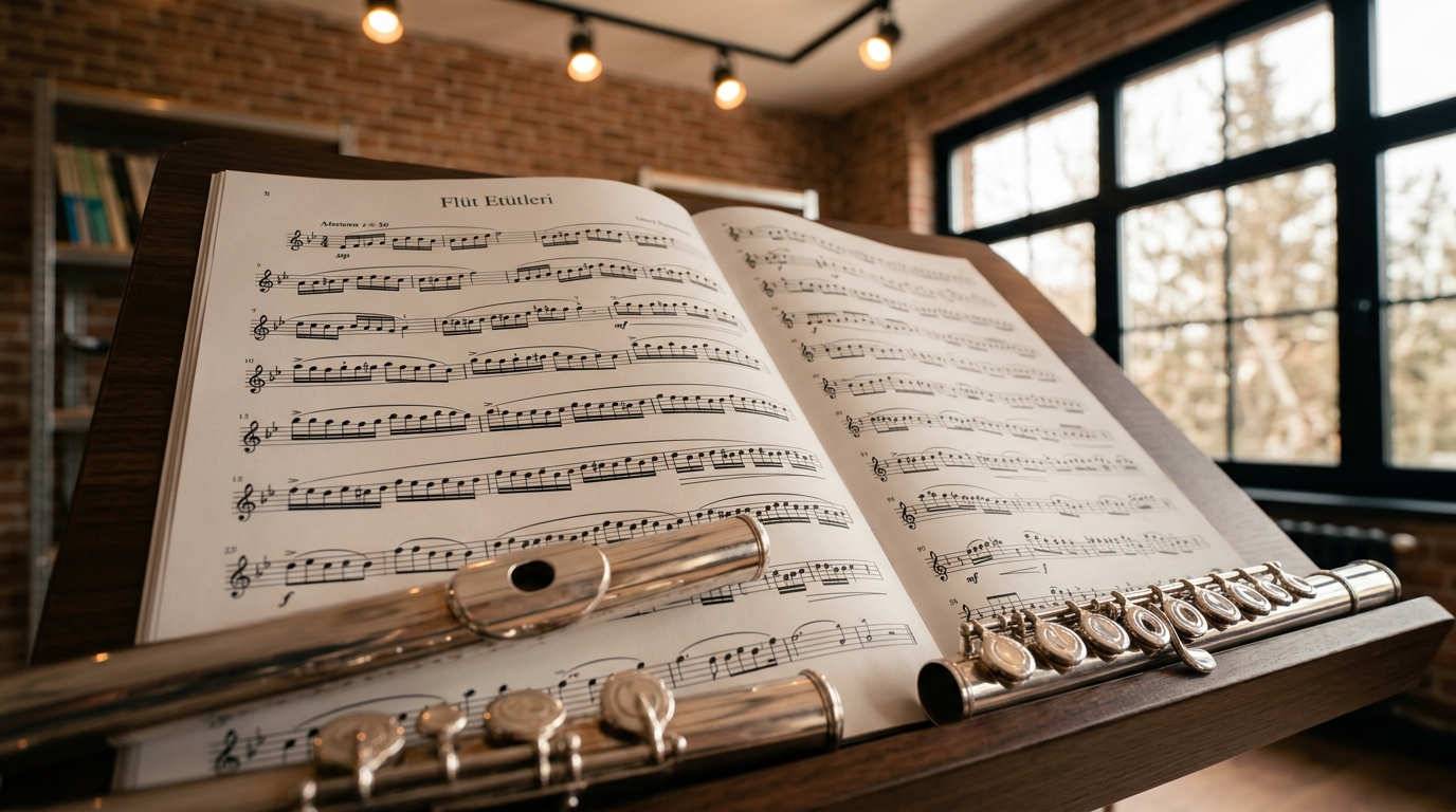 Yan flüt eğitimi ve müzikal terminoloji rehberi.