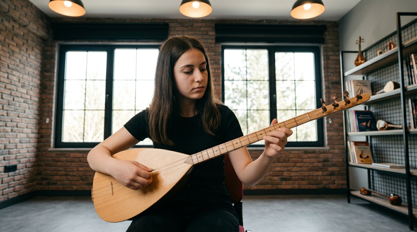 bağlama nasıl çalınır rehberi için doğru oturuş ve el pozisyonu